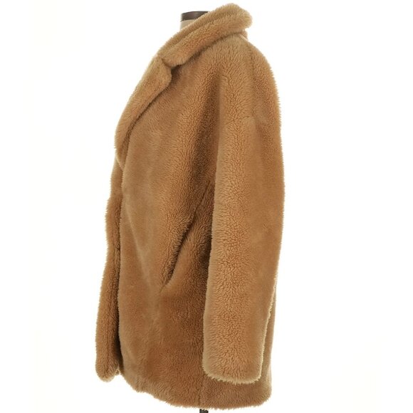 💋GORGEOUS!💋 ZARA FAUX FUR COAT IN LIGTH CAMEL - Picture 12 of 15